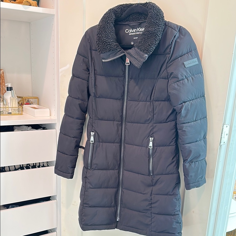 Calvin Klein Black Puffer Coat